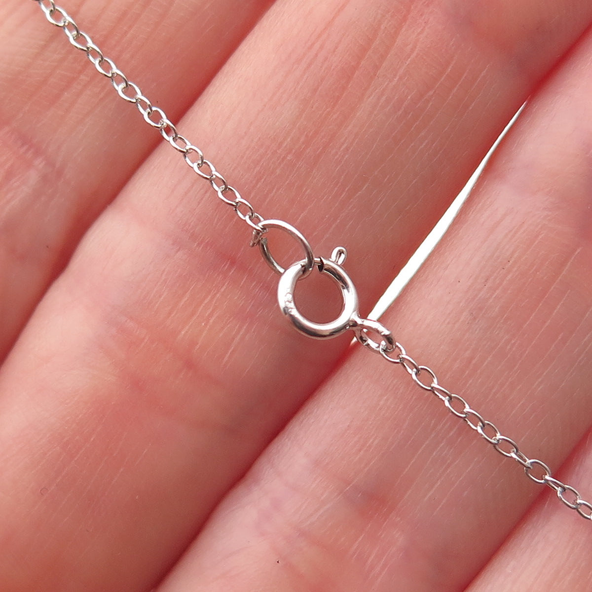 925 Sterling Silver Round-Cut C Z Star of David Cable Chain Necklace 18-20"