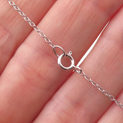 925 Sterling Silver Round-Cut C Z Star of David Cable Chain Necklace 18-20"