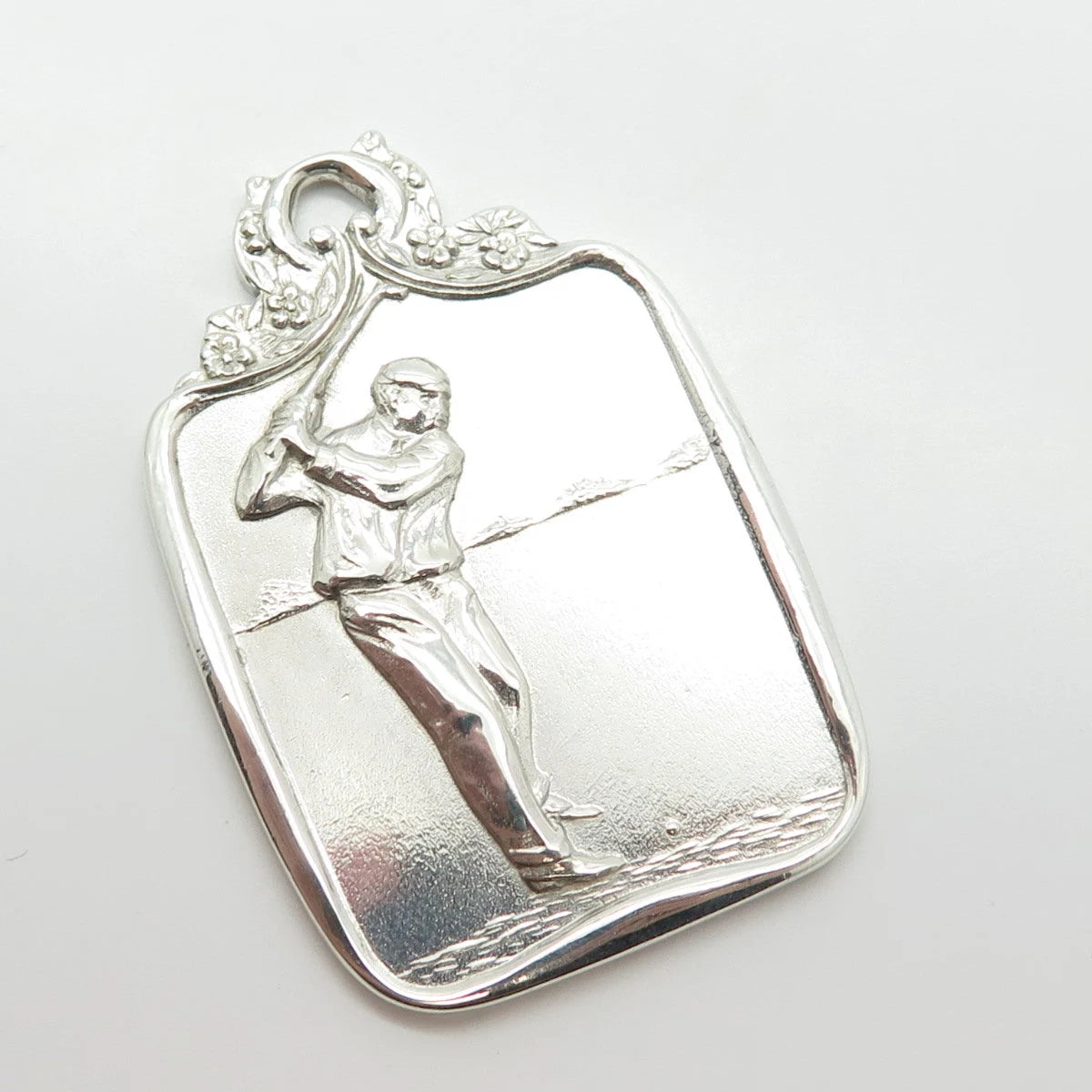 925 Sterling Silver Vintage Wendell & Co. Golfer Pendant