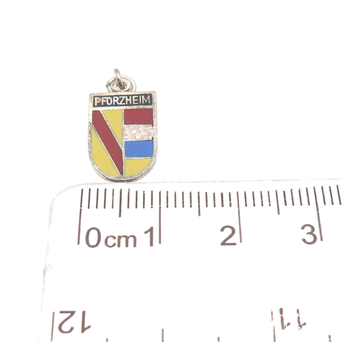 Schmidt & Bruckmann 835 Silver Vintage Enamel Pforzheim Mini Charm Pendant