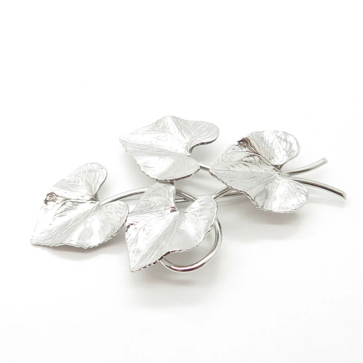 925 Sterling Silver Vintage Carl-Art Lily Floral Pin Brooch