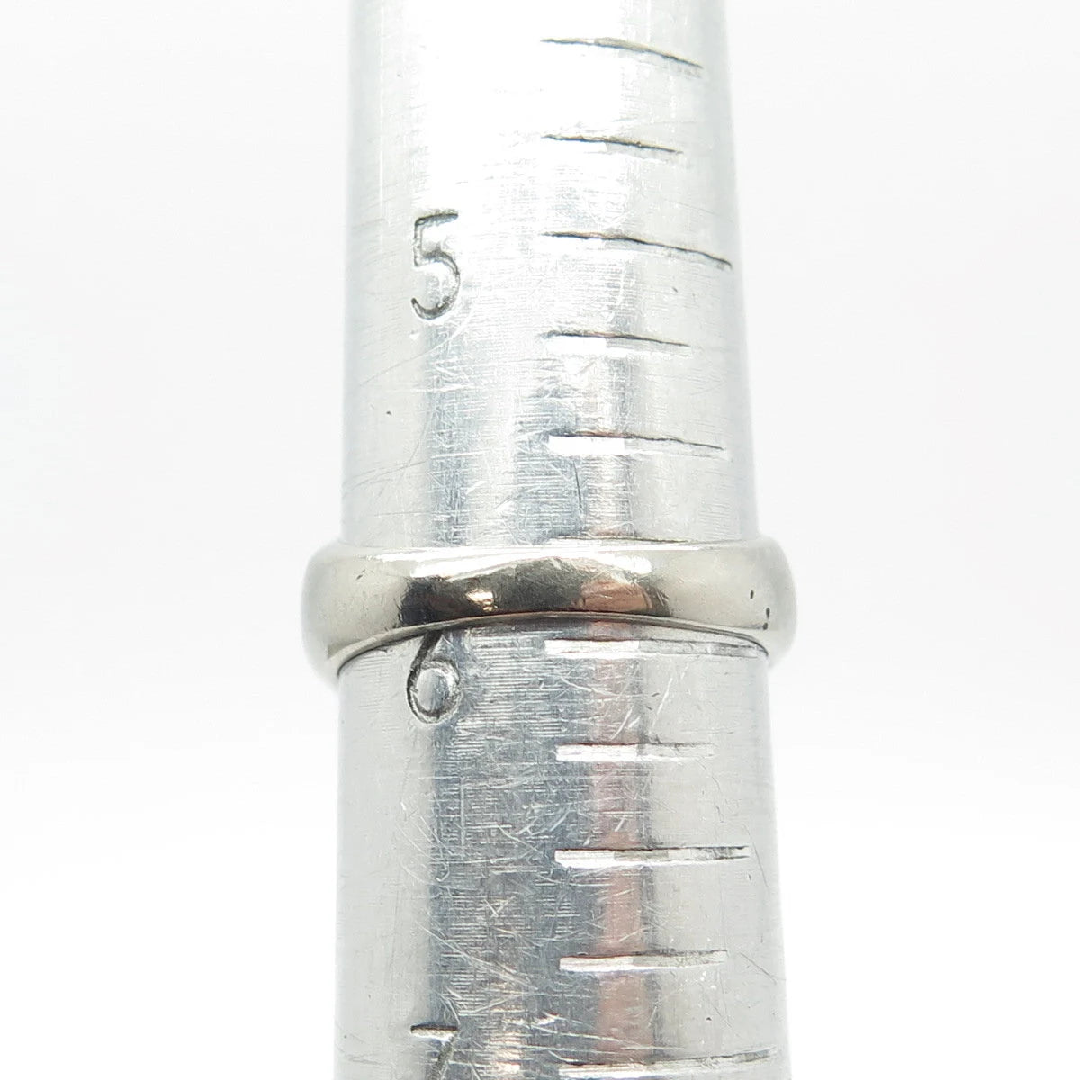925 Sterling Silver Vintage C Z Domed Ring Size 5.75