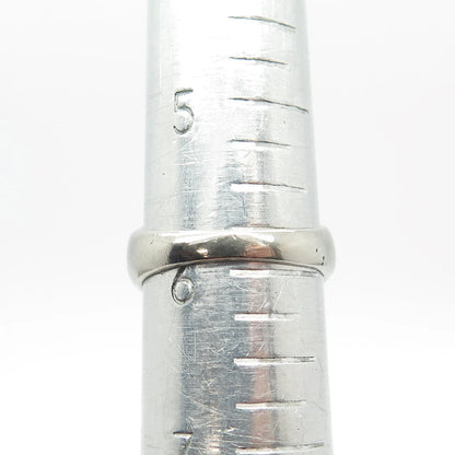 925 Sterling Silver Vintage C Z Domed Ring Size 5.75