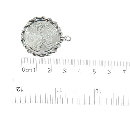 ELCO 925 Sterling Silver Vintage Happy Anniversary Charm Pendant