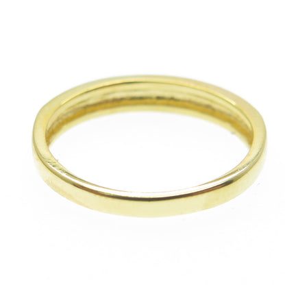 SMK 925 Sterling Silver Gold Plated Beaded Ring Size 7