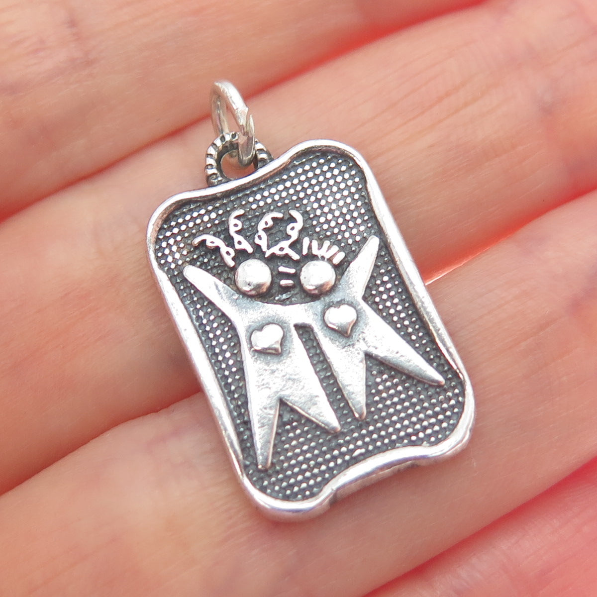 DV Dawn Vertrees 925 Sterling Silver Vintage Always Sisters Now Friends Pendant