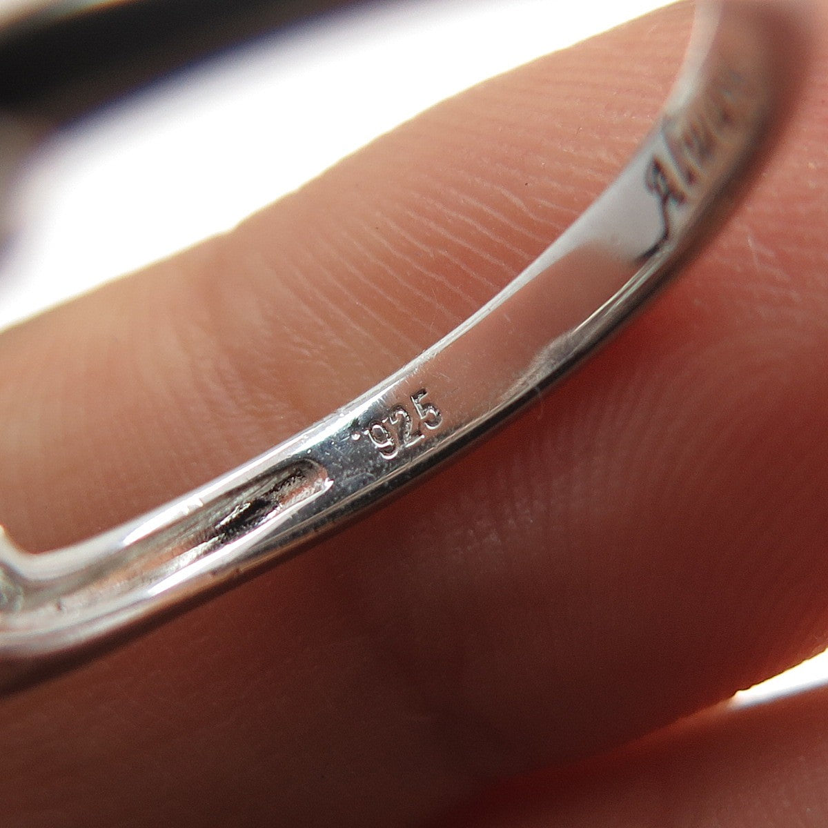 BGE BRADFORD 925 Sterling Silver Lab-Created Sapphire & C Z Ring Size 7.75