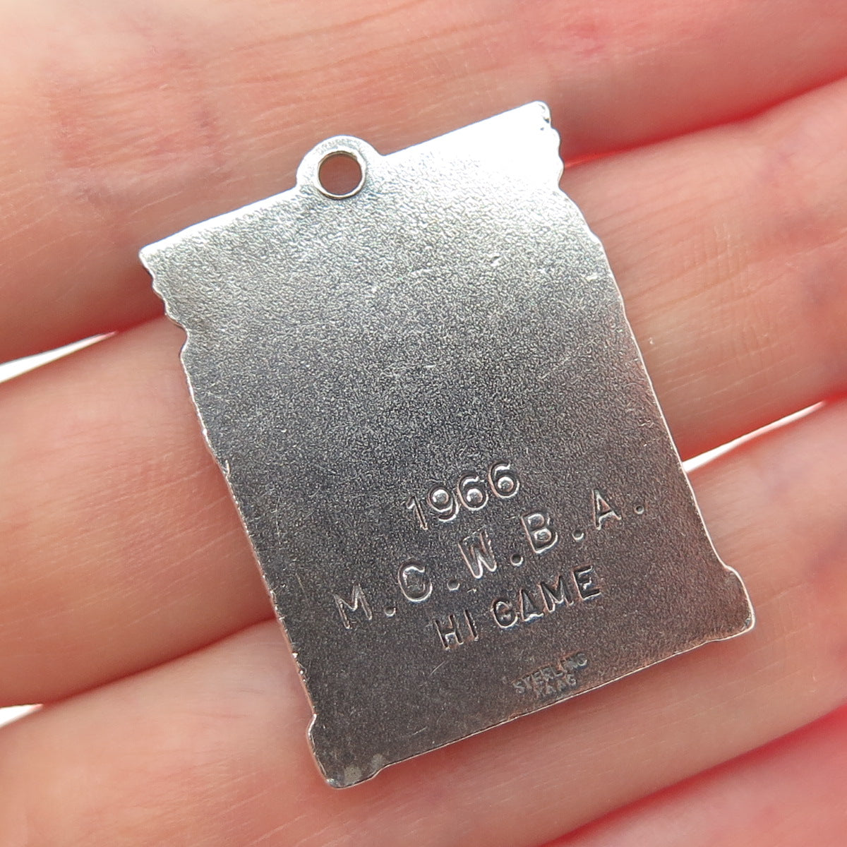 925 Sterling Silver Vintage KAAG Bowling MCWBA High Game Award Pendant