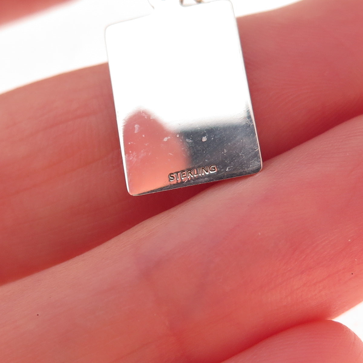 925 Sterling Silver Red Enamel Field of Fun & Freedom Charm Pendant