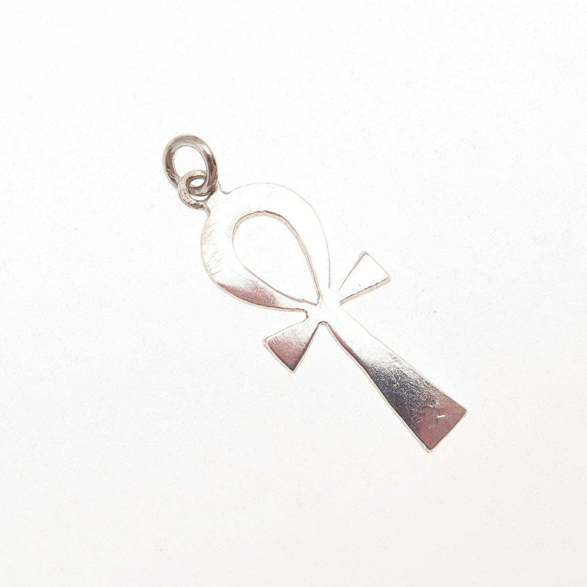 800 Silver Vintage Egyptian Ankh Charm Pendant