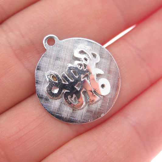 JEANOR 925 Sterling Silver Vintage Sweet 16 Charm Pendant