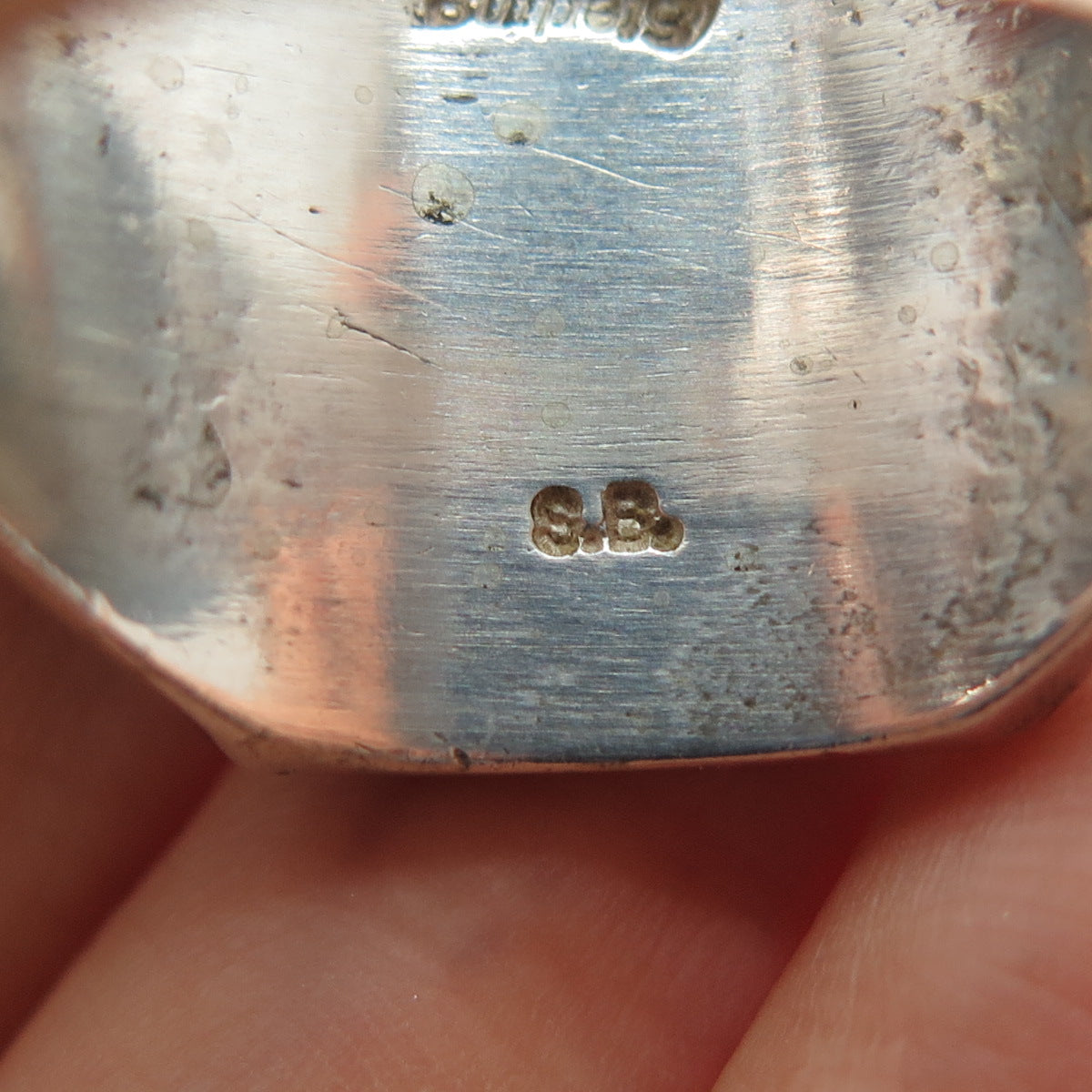 Sophia Becenti Navajo Old Pawn Sterling Silver Vintage Multi-Gem Ring Size 12.5