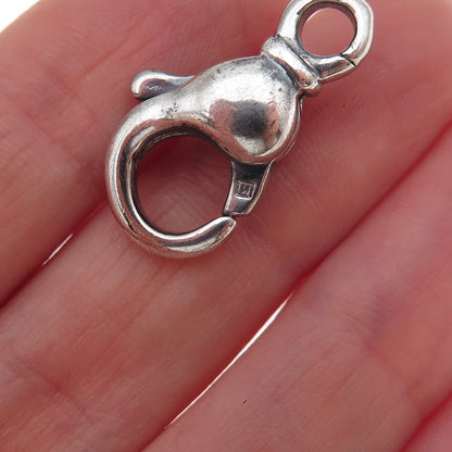 Milor 925 Sterling Silver Vintage Italy Bracelet / Necklace Lobster Lock Clasp