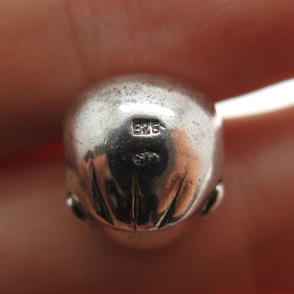 Reflection Beads 925 Sterling Silver Little Boy's Head Slide Bead Charm