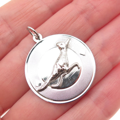JAY POSON 925 Sterling Silver Vintage Roadrunner Charm Pendant