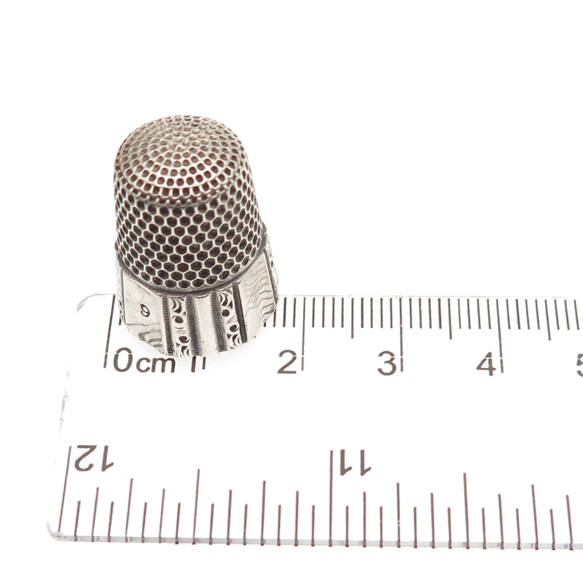 Simons Bros 925 Sterling Silver Antique Art Deco Sewing Thimble Size 9