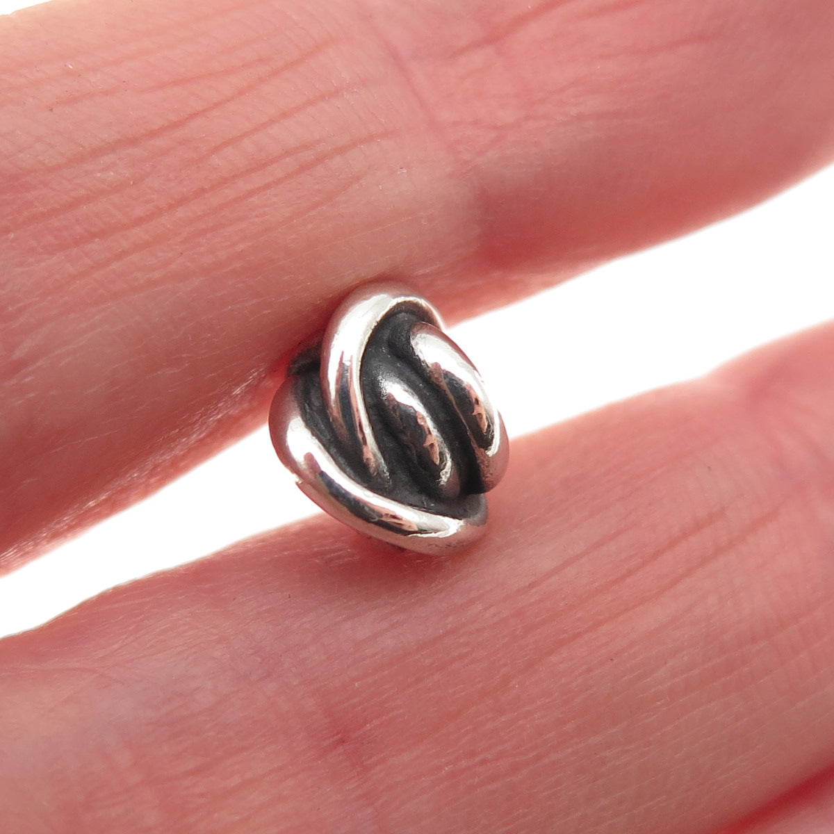 Trollbeads LAA 925 Sterling Silver Infinity Slide Bead Charm