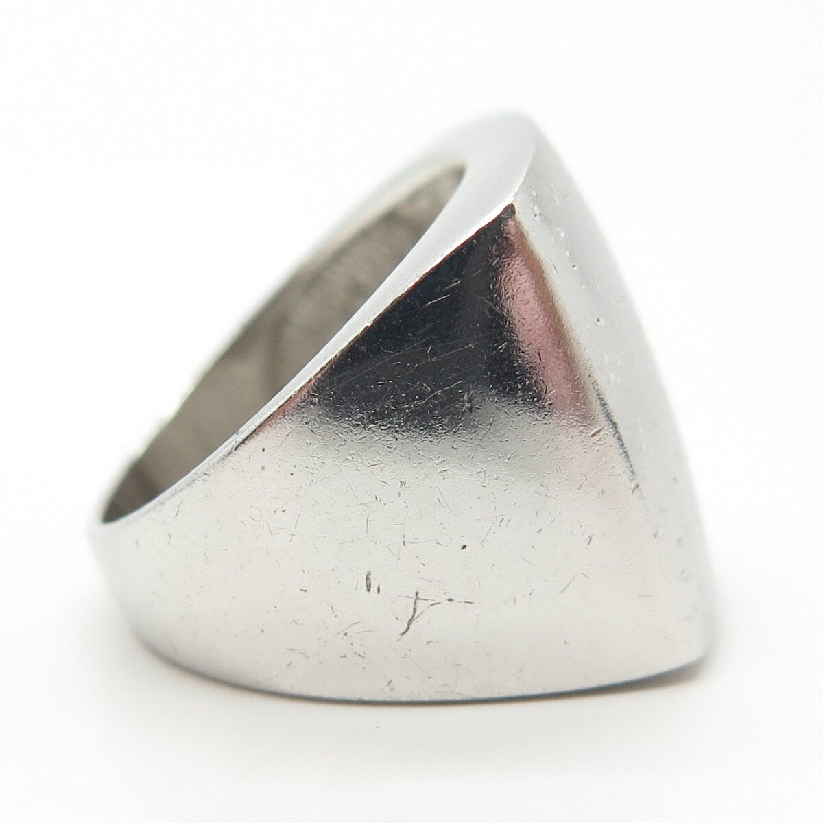 925 Sterling Silver Modernist Ring Size 7.25