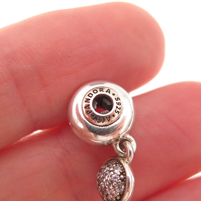 Pandora 925 Sterling Silver C Z Essence Hope Dangle Charm