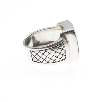 PHLD PlayHardLookDope 925 Sterling Silver Real Black Onyx Ring Size 10.5