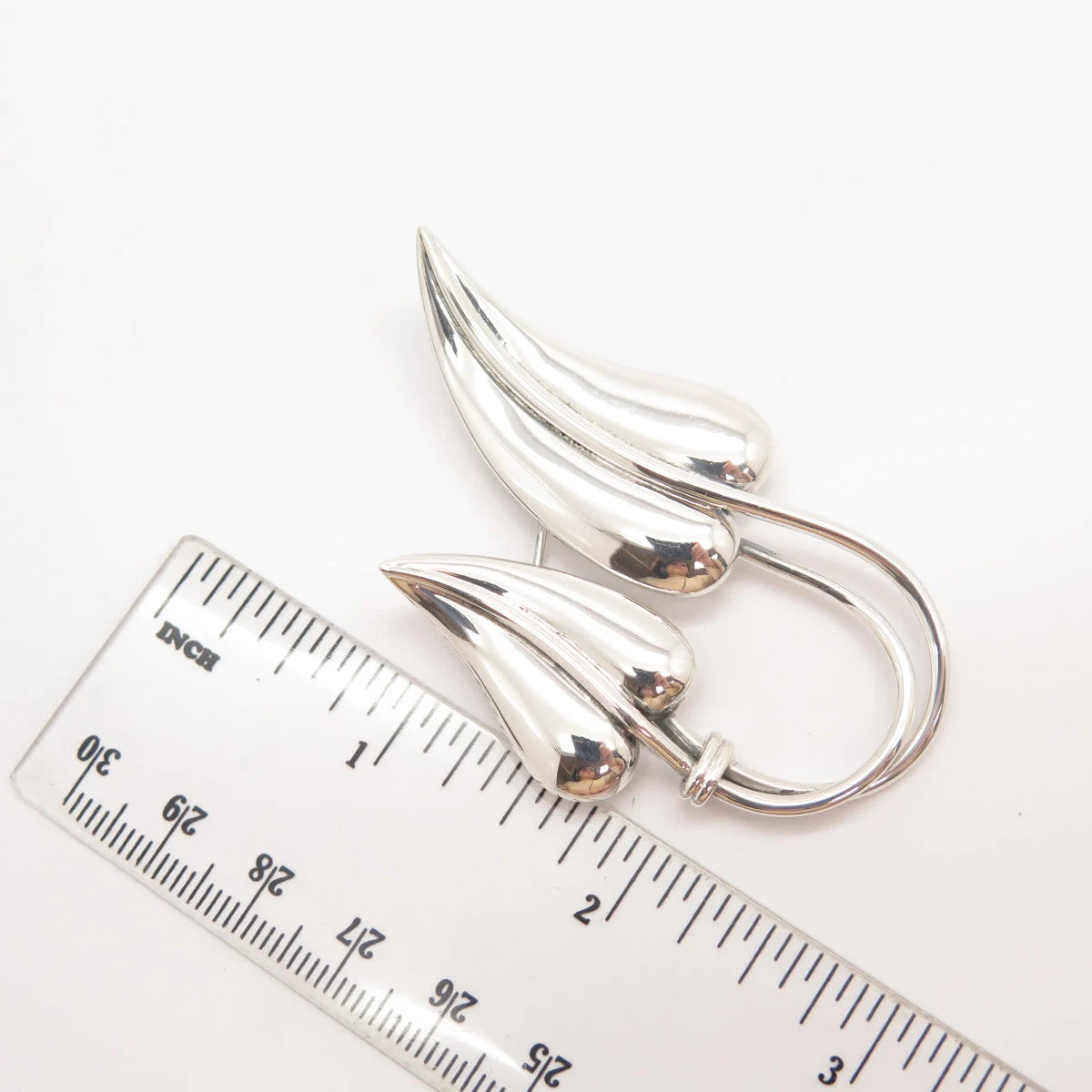 925 Sterling Silver Vintage Mexico Maricela Ysidro Garcia Leaf Pin Brooch