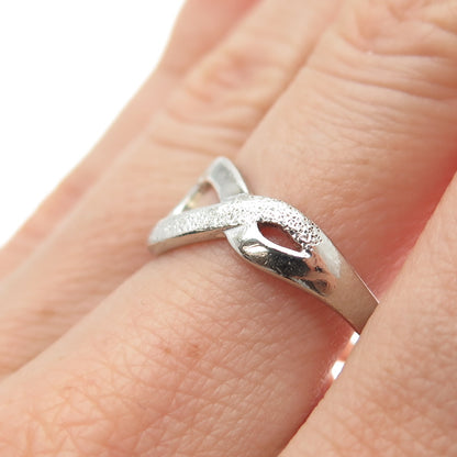 CHARLES WINSTON 925 Sterling Silver Vintage Infinity Symbol Ring Size 8