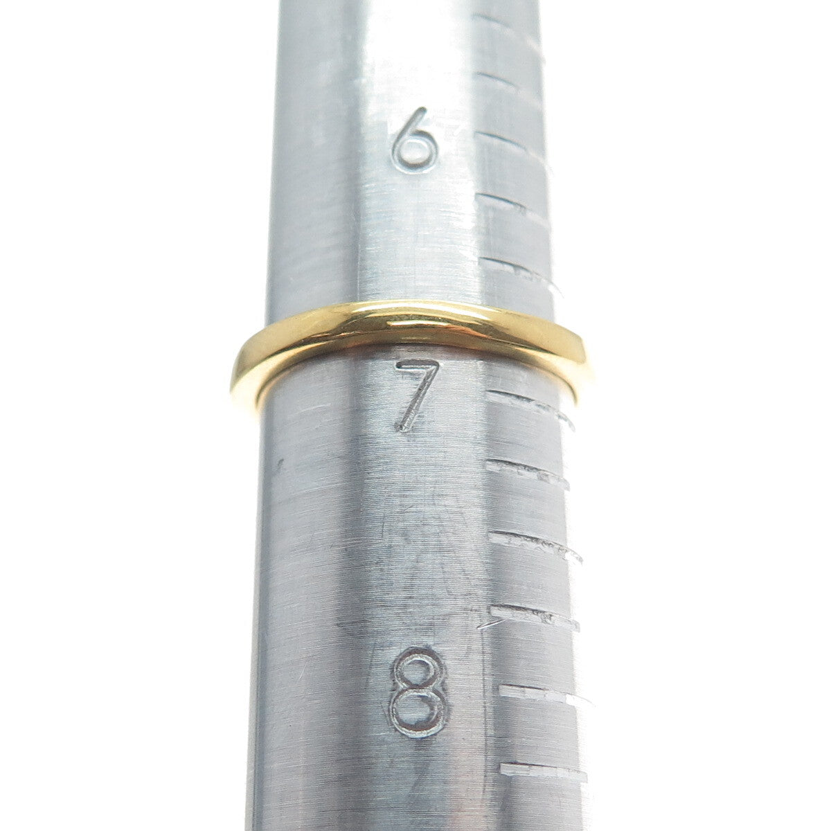 925 Sterling Silver Gold Plated Real Round-Cut Diamond Eternity Ring Size 6.75