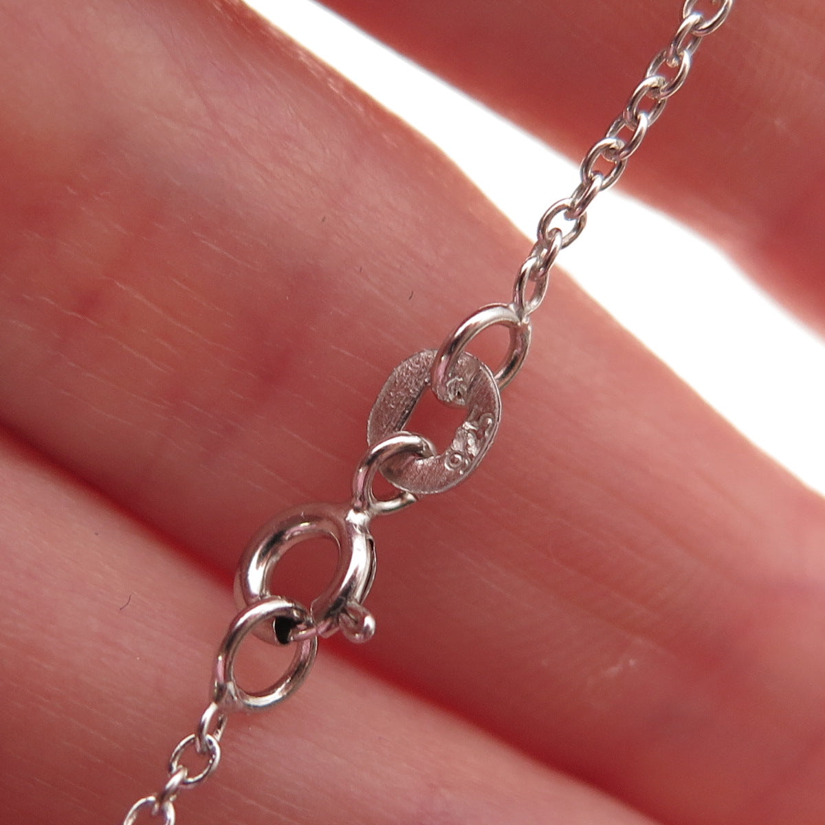 Chuck Clemency Sterling Silver Real Tanzanite Floral Cable Chain Necklace 20"