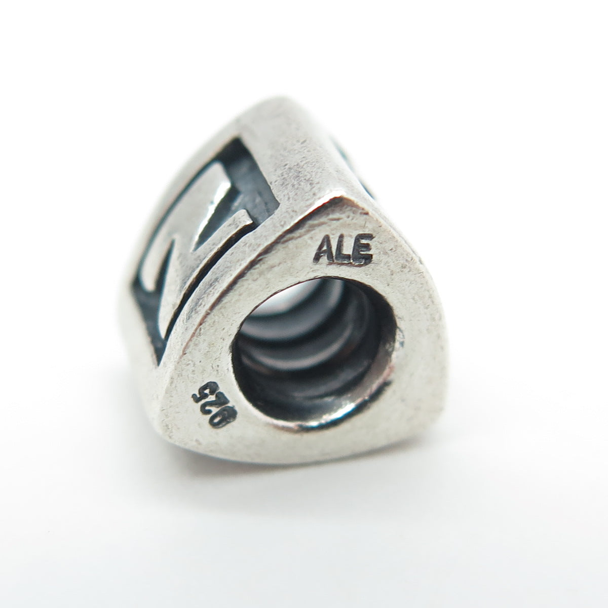 PANDORA 925 Sterling Silver Letter "N" Initial Bead Charm