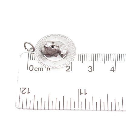 925 Sterling Silver Vintage Our Pride & Joy Boy Charm Pendant