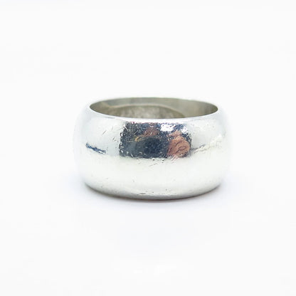 925 Sterling Silver Vintage Etched Band Ring Size 6