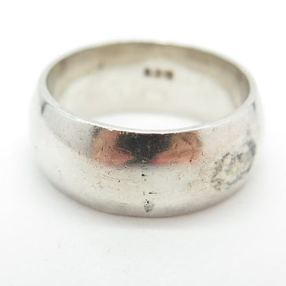 925 Sterling Silver Vintage Classic Band Ring Size 7.75