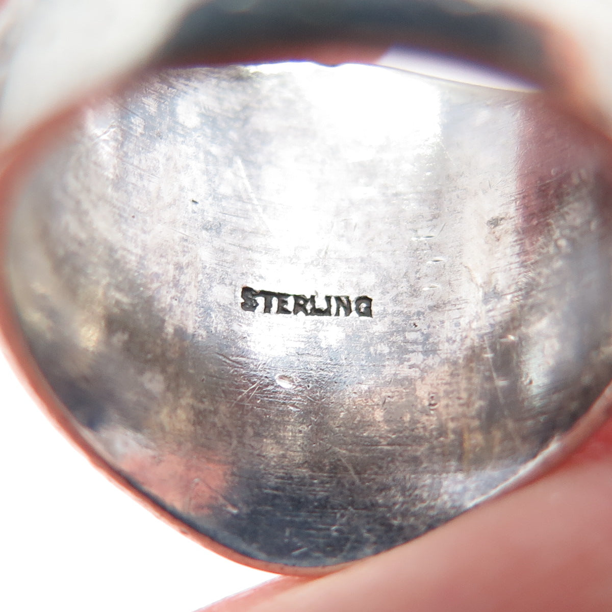 925 Sterling Vintage 1974 Blue C Z Immaculate Conception School Ring Size 6.75