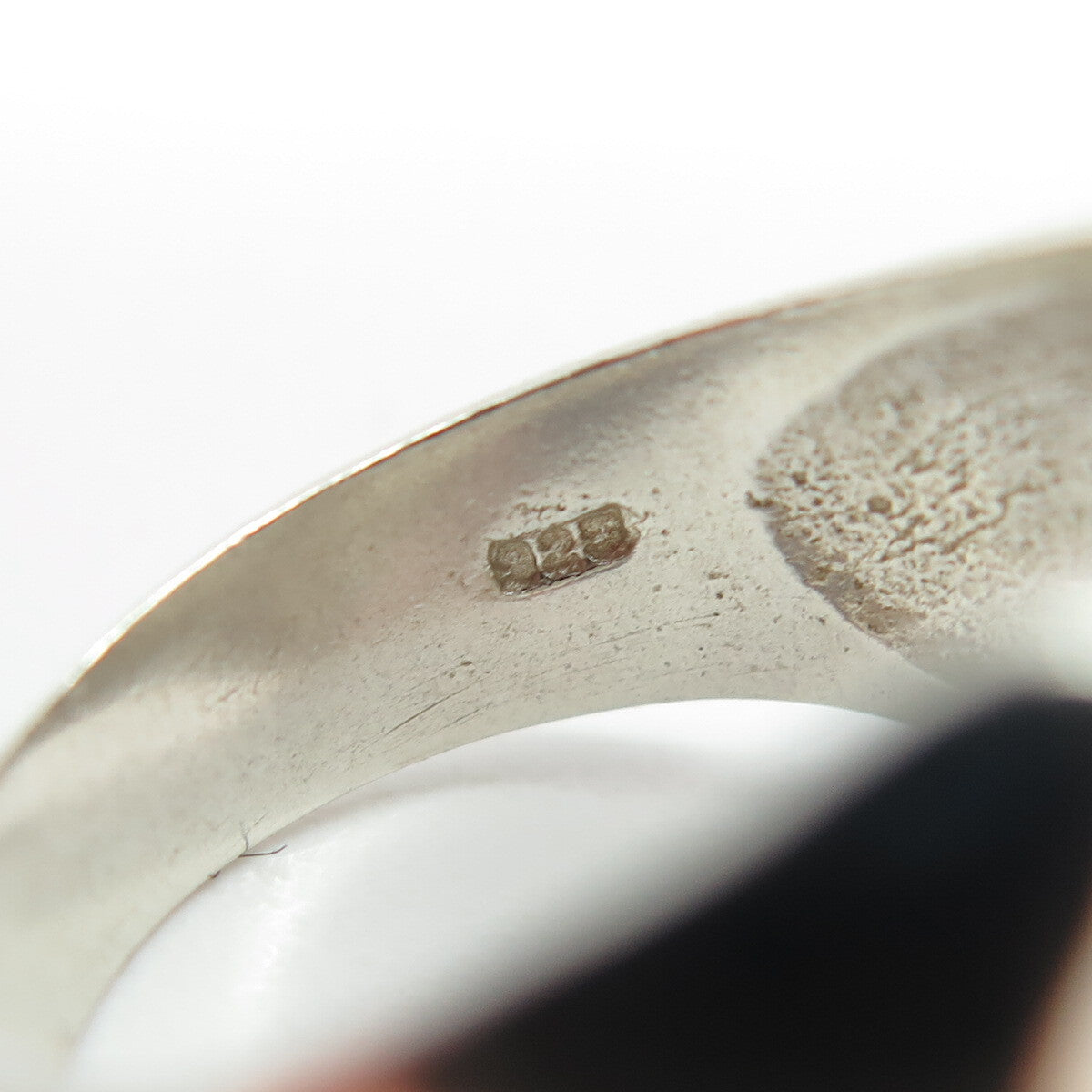 CHAPAL ZENRAY 925 Sterling Silver Vintage Modernist Heart Ring Size 6.25