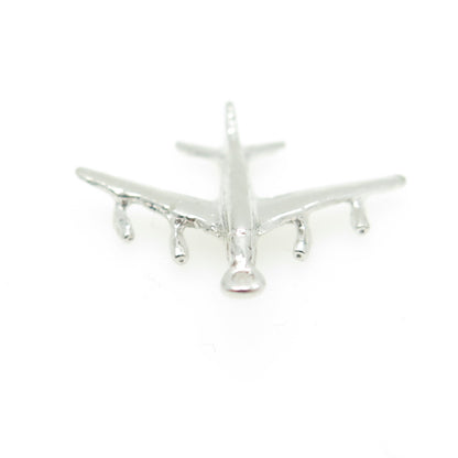 925 Sterling Silver Vintage Airplane Pendant