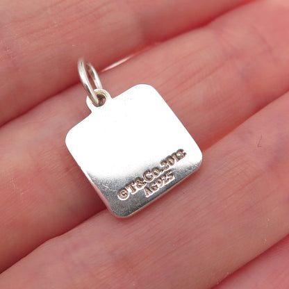 Tiffany & Co. 925 Sterling Silver 2012 Lexicon Bag Charm Pendant