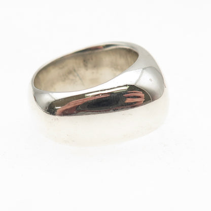Rage 925 Sterling Silver Vintage Modernist Oxidized Ring Size 7