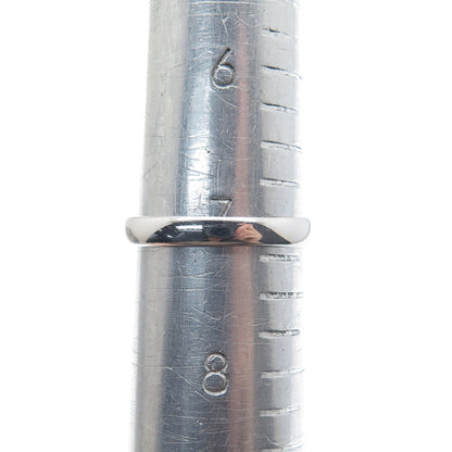 925 Sterling Silver Round-Cut C Z Engagement Ring Size 7.25