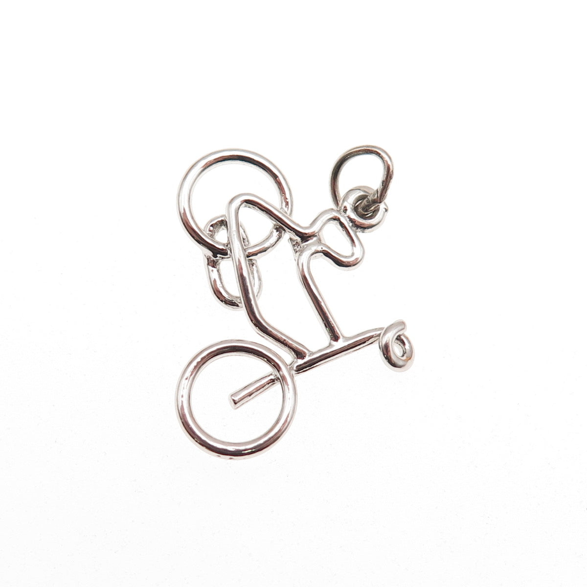 Town & Country 925 Sterling Silver Vintage Bicycle Mini Charm Pendant