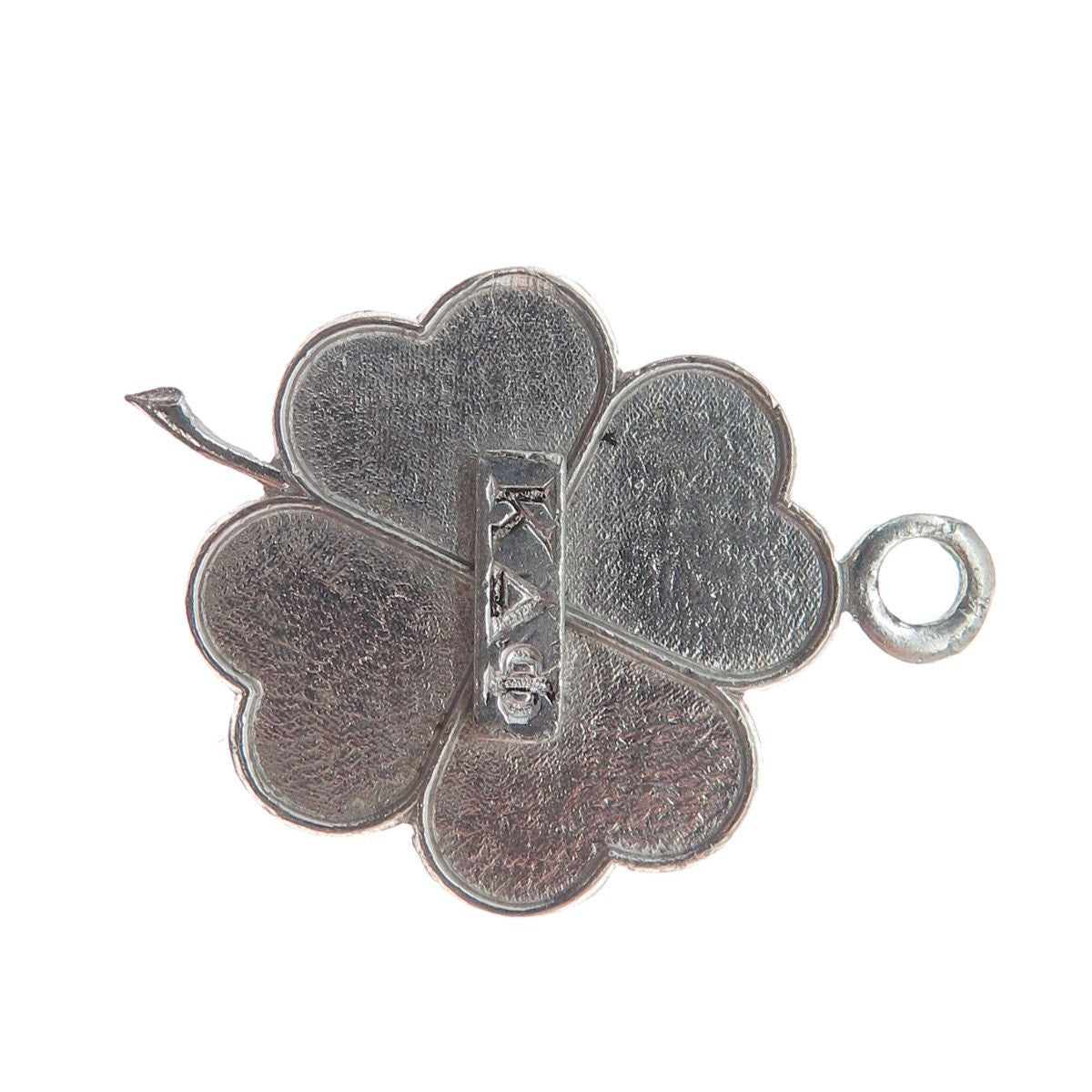 SOOK 925 Sterling Silver Vintage Kappa Delta Phi Clover Good Luck Charm Pendant