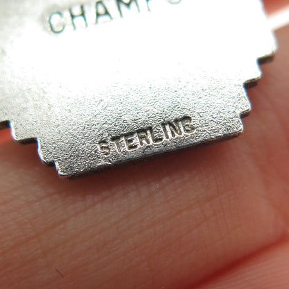 925 Sterling Silver Vintage 1964 Union County Interscholastic Medal Pendant