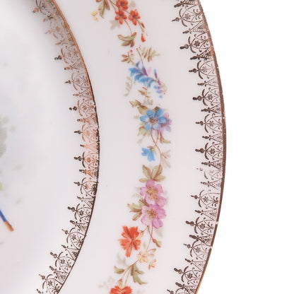 CARL TIELSCH Antique Germany Courting Couple HandPainted Porcelain Cabinet Plate