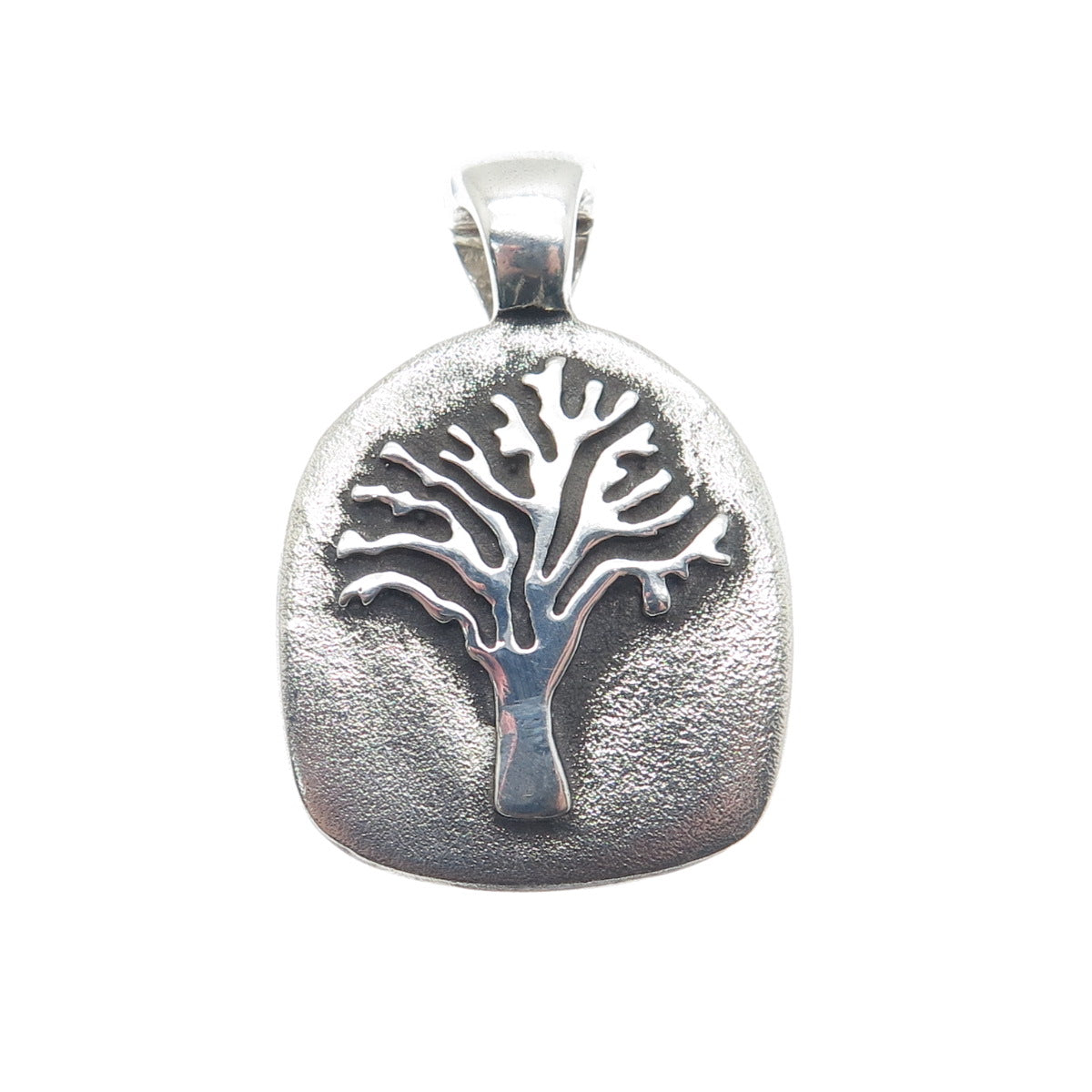 ESPO SIG Joseph Esposito Sterling Silver Vintage Strength Tree of Life Pendant