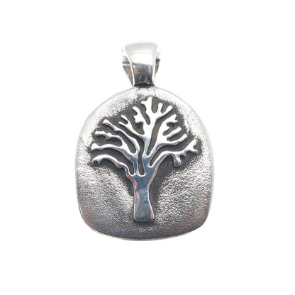 ESPO SIG Joseph Esposito Sterling Silver Vintage Strength Tree of Life Pendant