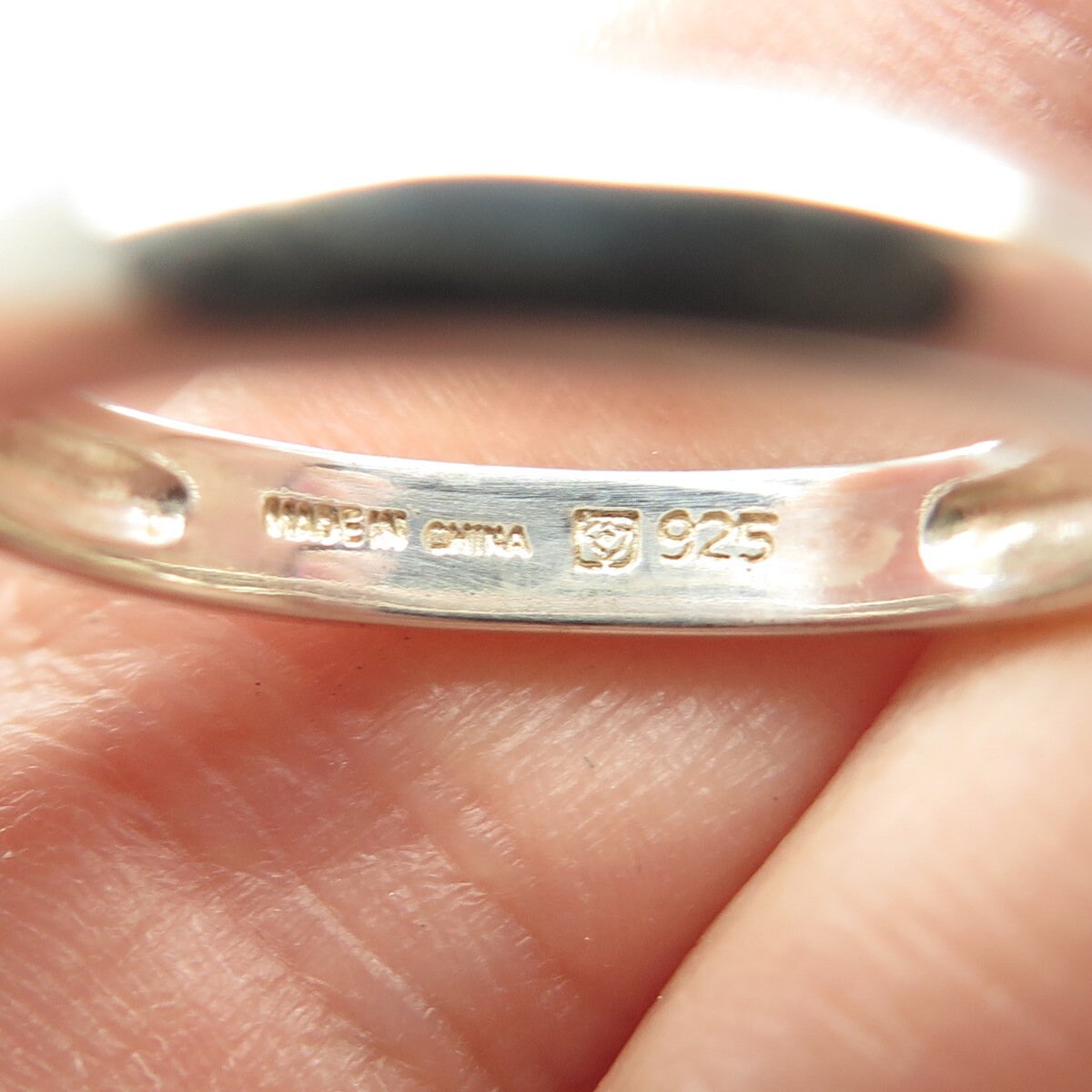 925 Sterling Silver Vintage Michelle Albala Classic Band Ring Size 8