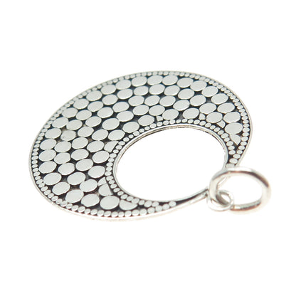 925 Sterling Silver Vintage Ethnic Dots Pendant