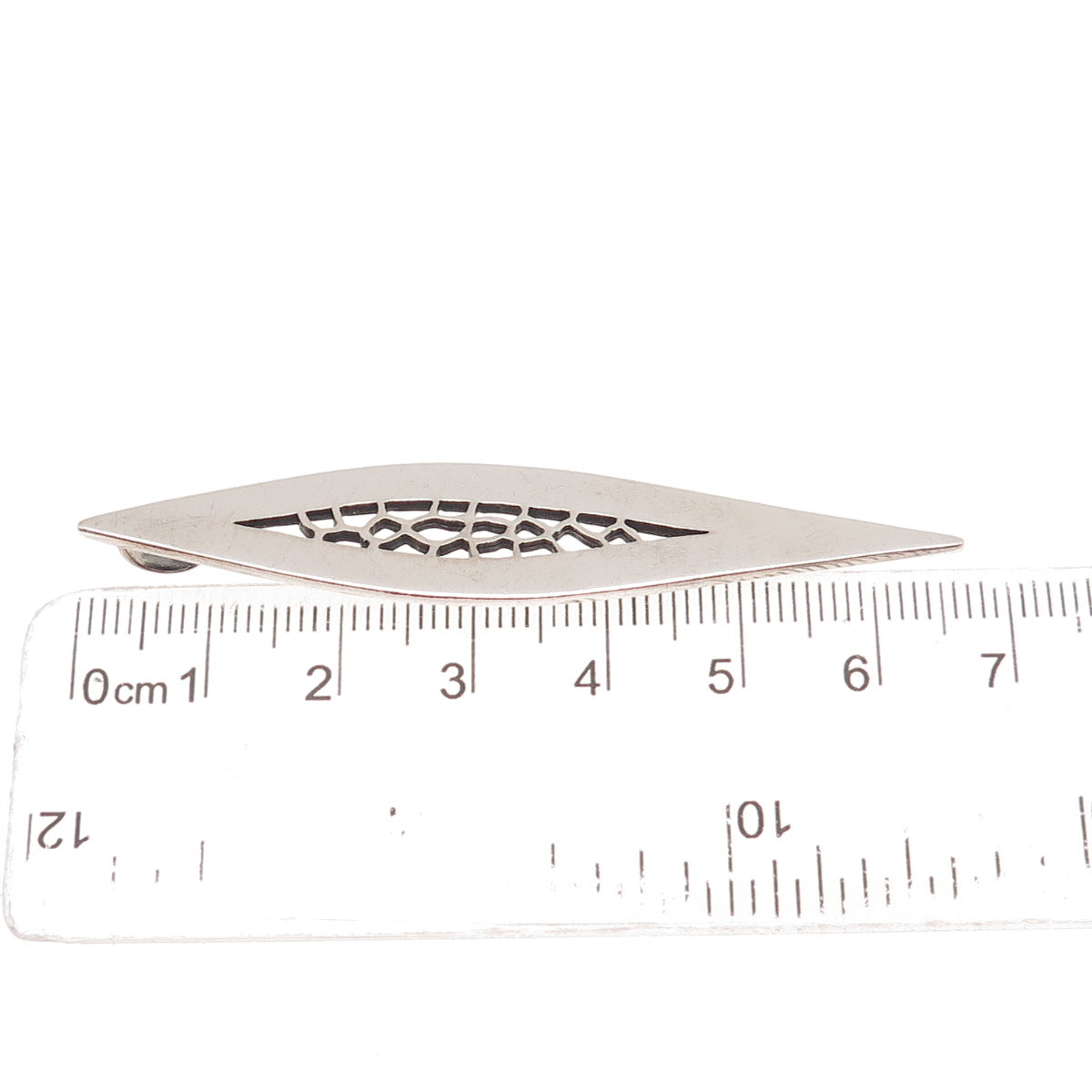 925 Sterling Silver Vintage Modernist Slide Pendant