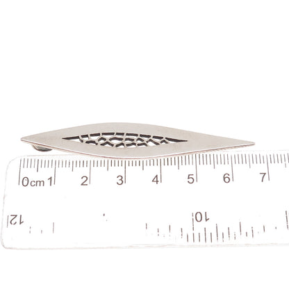925 Sterling Silver Vintage Modernist Slide Pendant