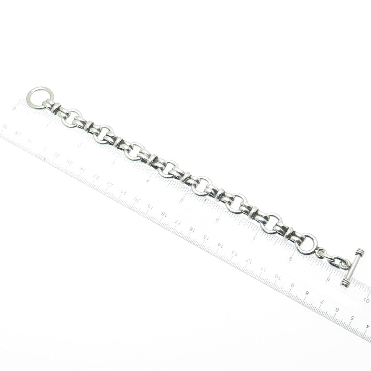 925 Sterling Silver Vintage Multi-Link Bracelet 8.25"