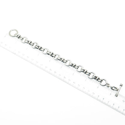 925 Sterling Silver Vintage Multi-Link Bracelet 8.25"